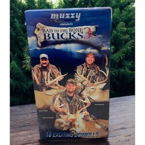 Muzzy Bad To The Bone Bucks 3 VHS Video Bowhunting Whitetail Deer